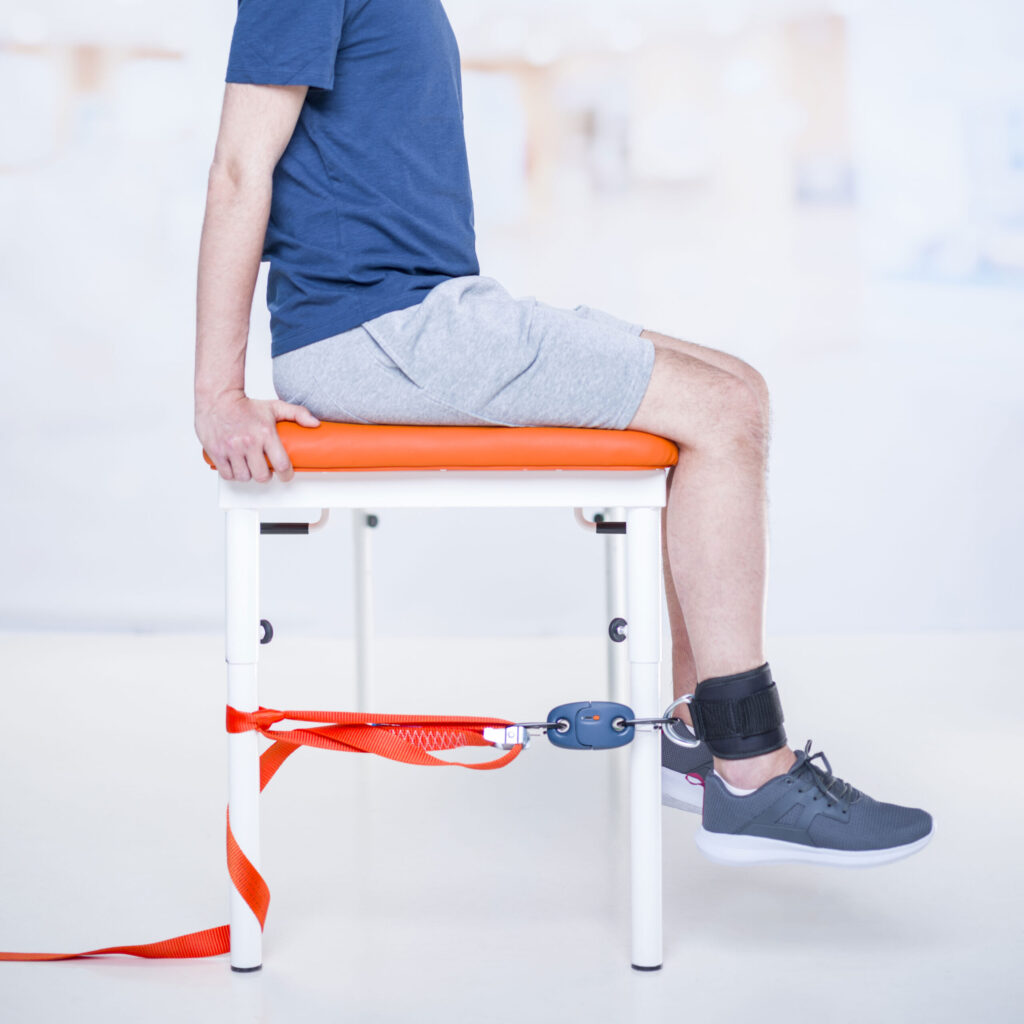 dynamomètre de traction pour évaluer la force musculaire chez les patients bpco