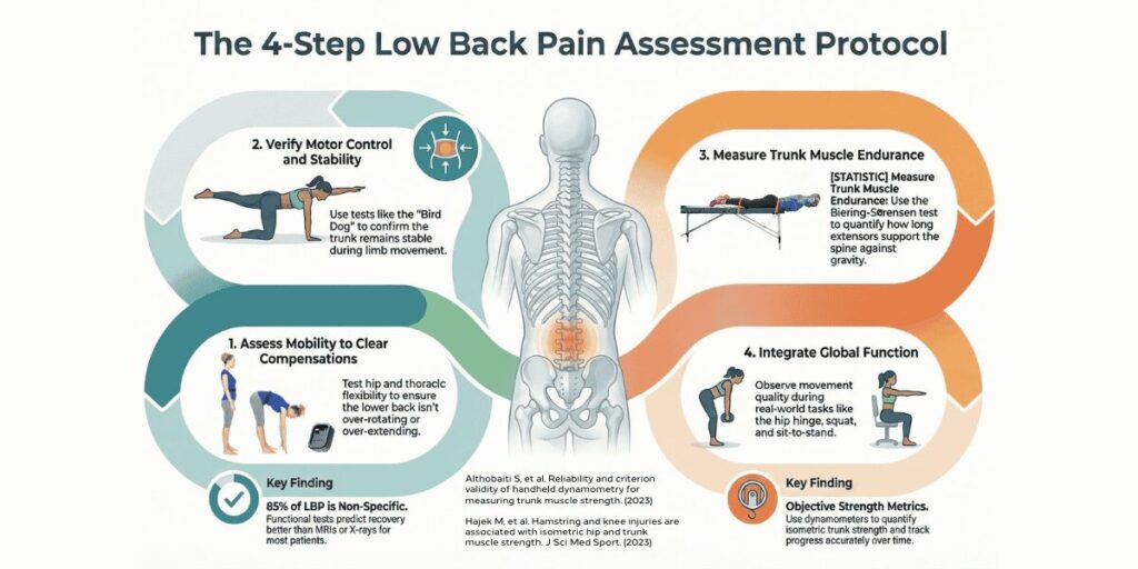 the 4 step low back pain assessment protocol